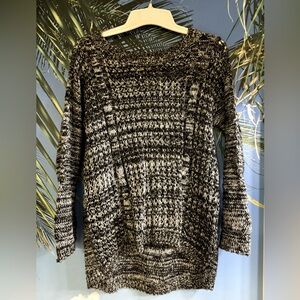 Cable knit sweater. Size Large